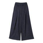 Aspesi Pantalone Modello A Palazzo con Fantasia A Righe per Bambina S25075PLN1007 BLU ASPESI 