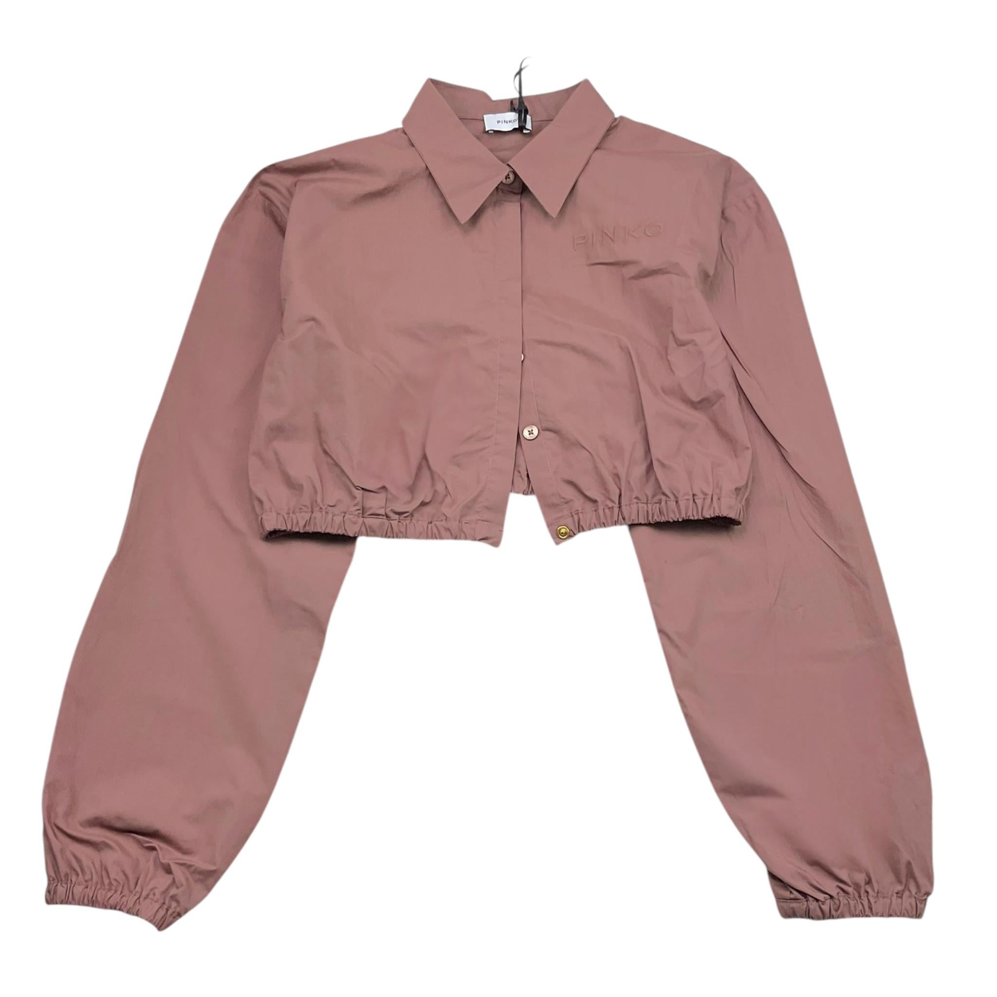 Pinko Camicia Tinta Unita Modello Crop per Bambina CAM MARRONE PINKO 