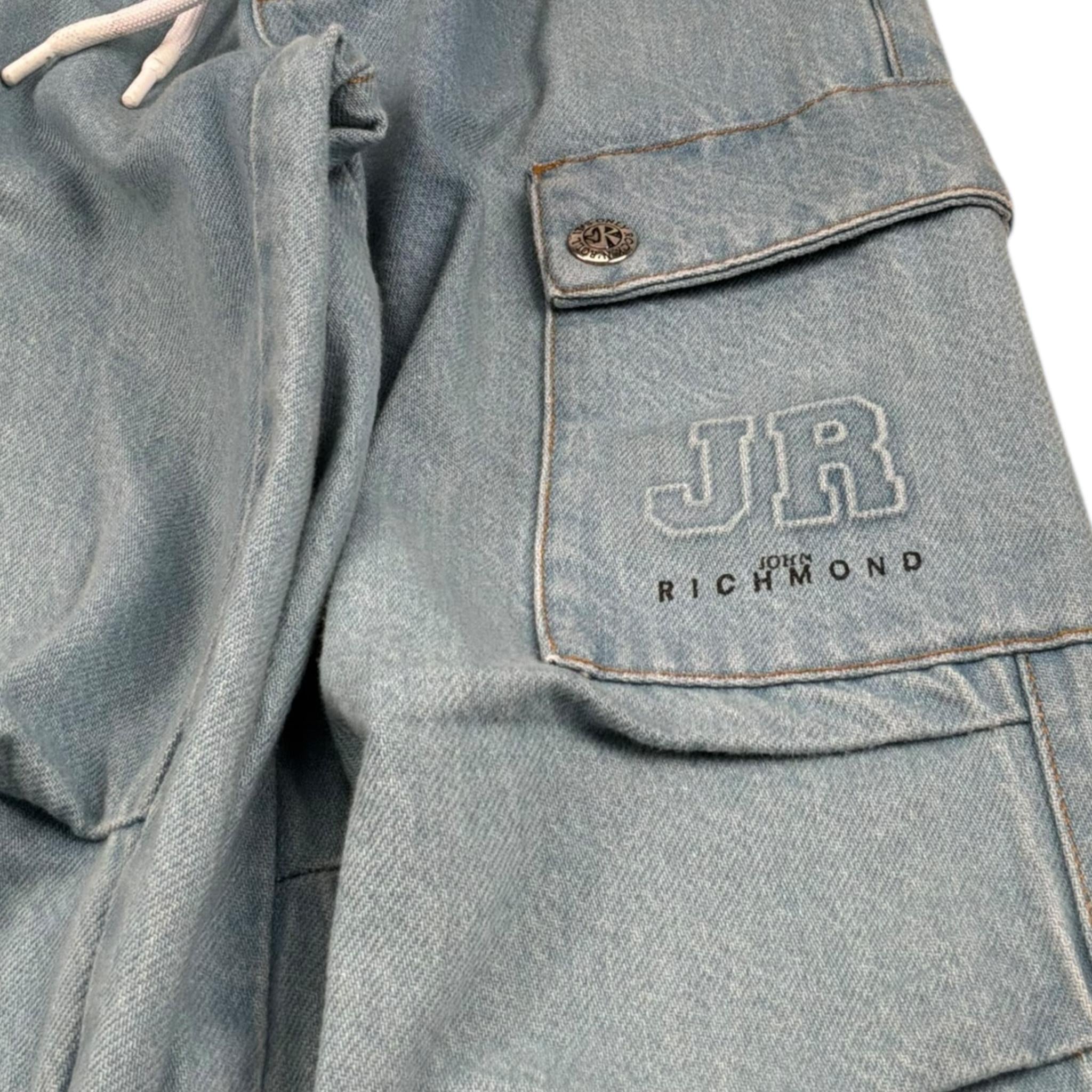 John Richmond Jeans Tinta Unita con Tasconi per Bambino RBP26144JE AZZURRO JOHN RICHMOND 
