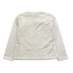 MANILA GRACE shirt girocollo tinta unita con stampa Bianco per Bambina MFBF24T242 BIANCO MANILA GRACE 