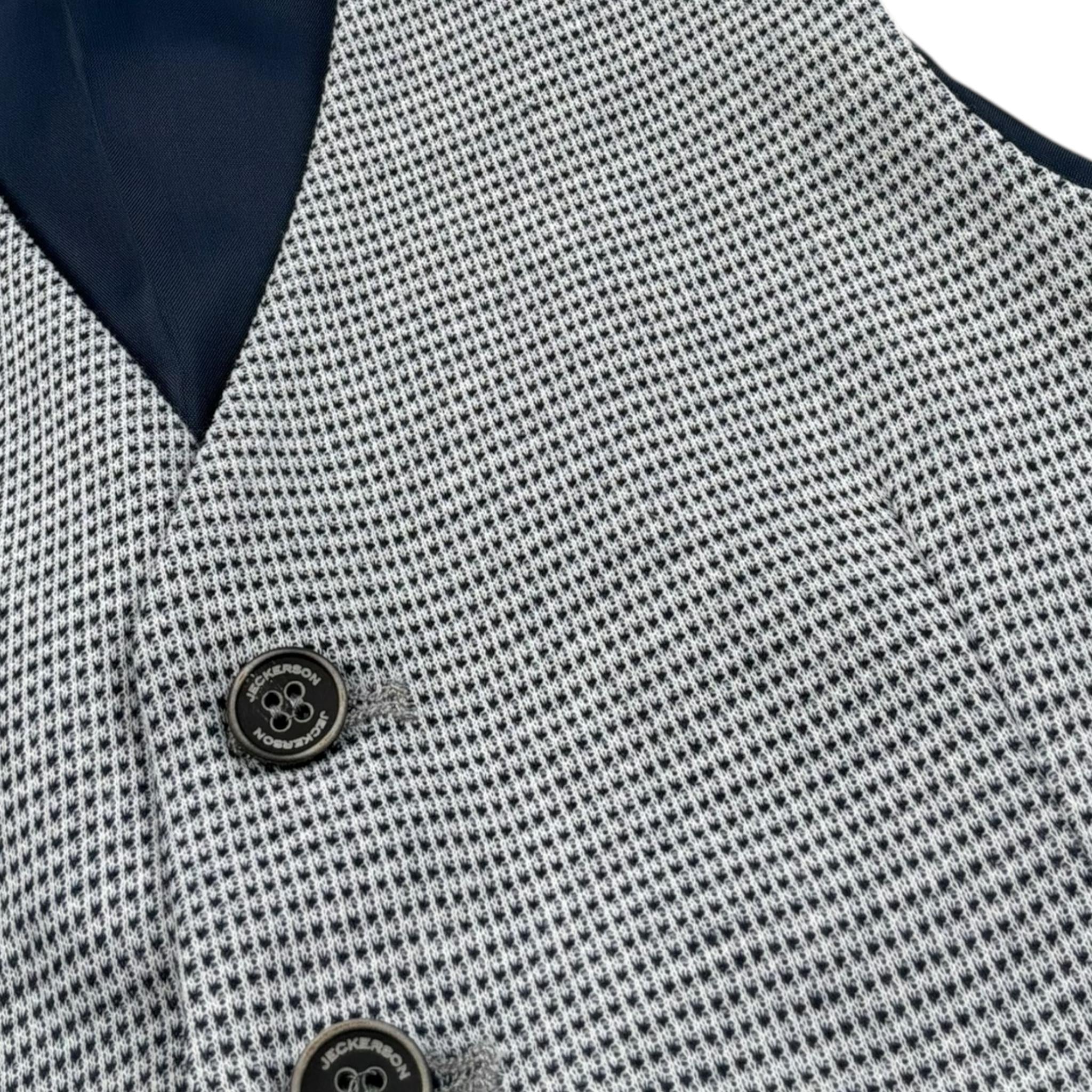 Jeckerson Gilet Tinta Unita con Microfantasia per Bambino 169JJMJS25 GRIGIO JECKERSON 