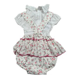 Juliana Completo 2 Pezzi Camicia-Pagliaccetto per Neonata 25196 BIANCO JULIANA 