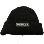 REPLAY & SONS cappello tinta unita con logo Nero per Bambino R2092 NERO REPLAY & SONS 