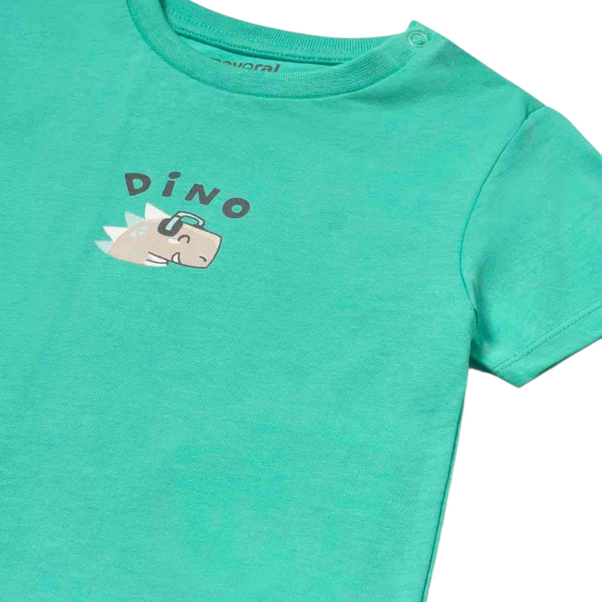 Mayoral T-Shirt Girocllo Tinta Unita con Stampa per Neonato 10622 VERDE MAYORAL 