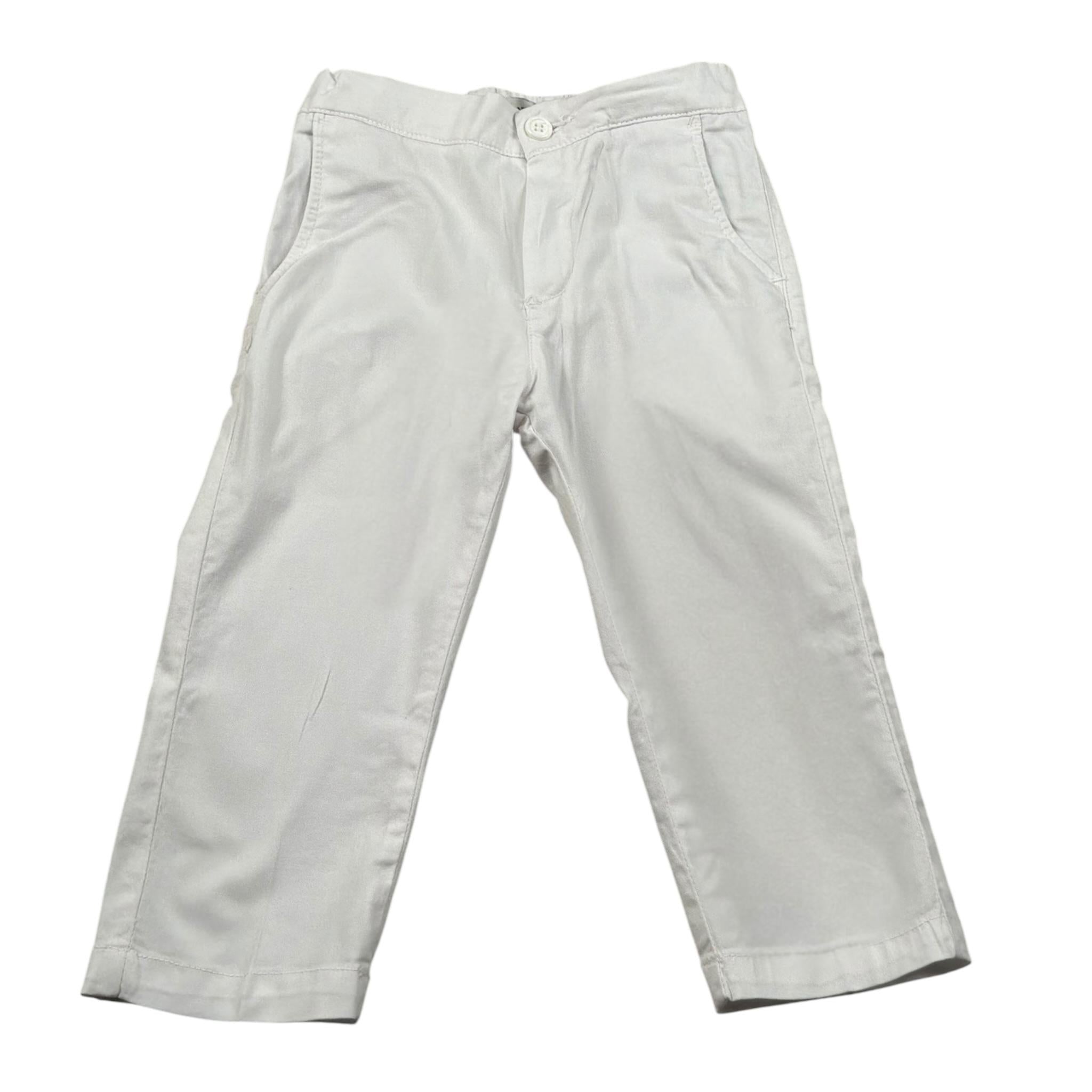 Manuel Ritz Pantalone Tinta Unita con Elastico In Vita per Neonato MR3013NXX BIANCO MANUEL RITZ 