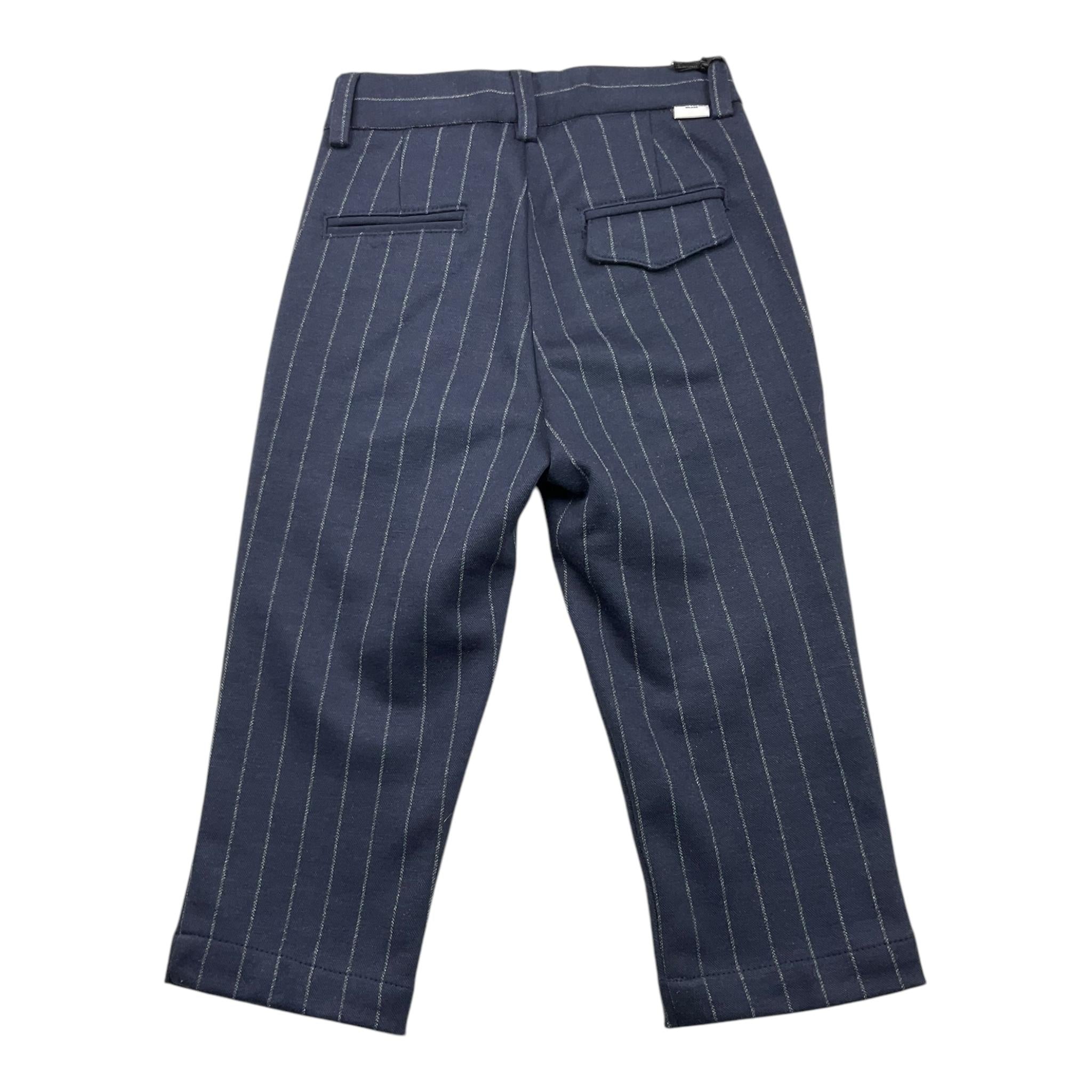 PAOLO PECORA pantalone tinta unita con fantasia a righe Blu per Bambino PP3840J BLU PAOLO PECORA 