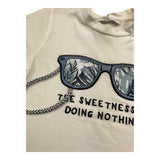 M+E' T.Shirt Girocollo Tinta Unita con Stampe per Neonato UEM0557 PANNA M+E' 