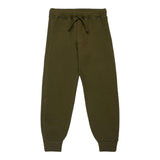DSQUARED2 pantalone tuta tinta unita con stampa logo Verde per Bambino DQ2458 VERDE DSQUARED2 