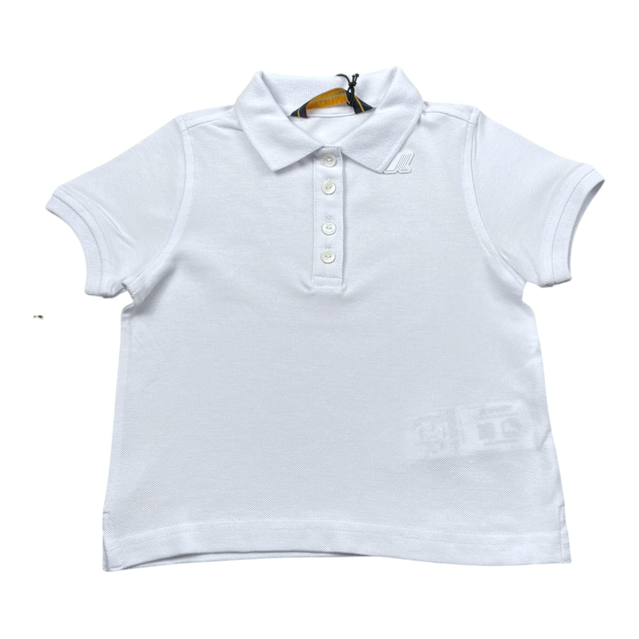 K-Way Polo Mezza Manica Tinta Unita per Bambino K6124XW BIANCO K-WAY 