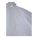 Isabel Couture Abito Tinta Unita con Tulle per Bambina IS43063 BIANCO ISABEL COUTURE 