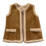 ZHOE & TOBIAH giubbino smanicato tinta unita con pelliccia Cammello per Bambina WWT10JX CAMMELLO ZHOE & TOBIAH 