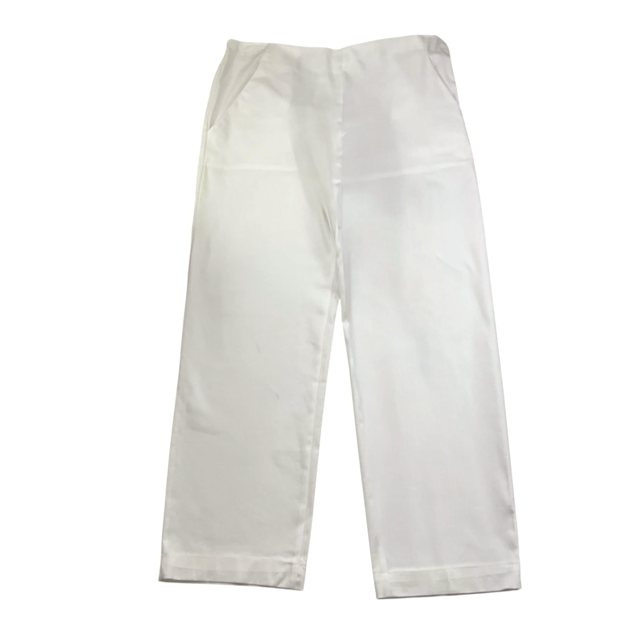 Met Pantalone Tinta Unita con Elastico In Vita per Bambina ME170 BIANCO MET 