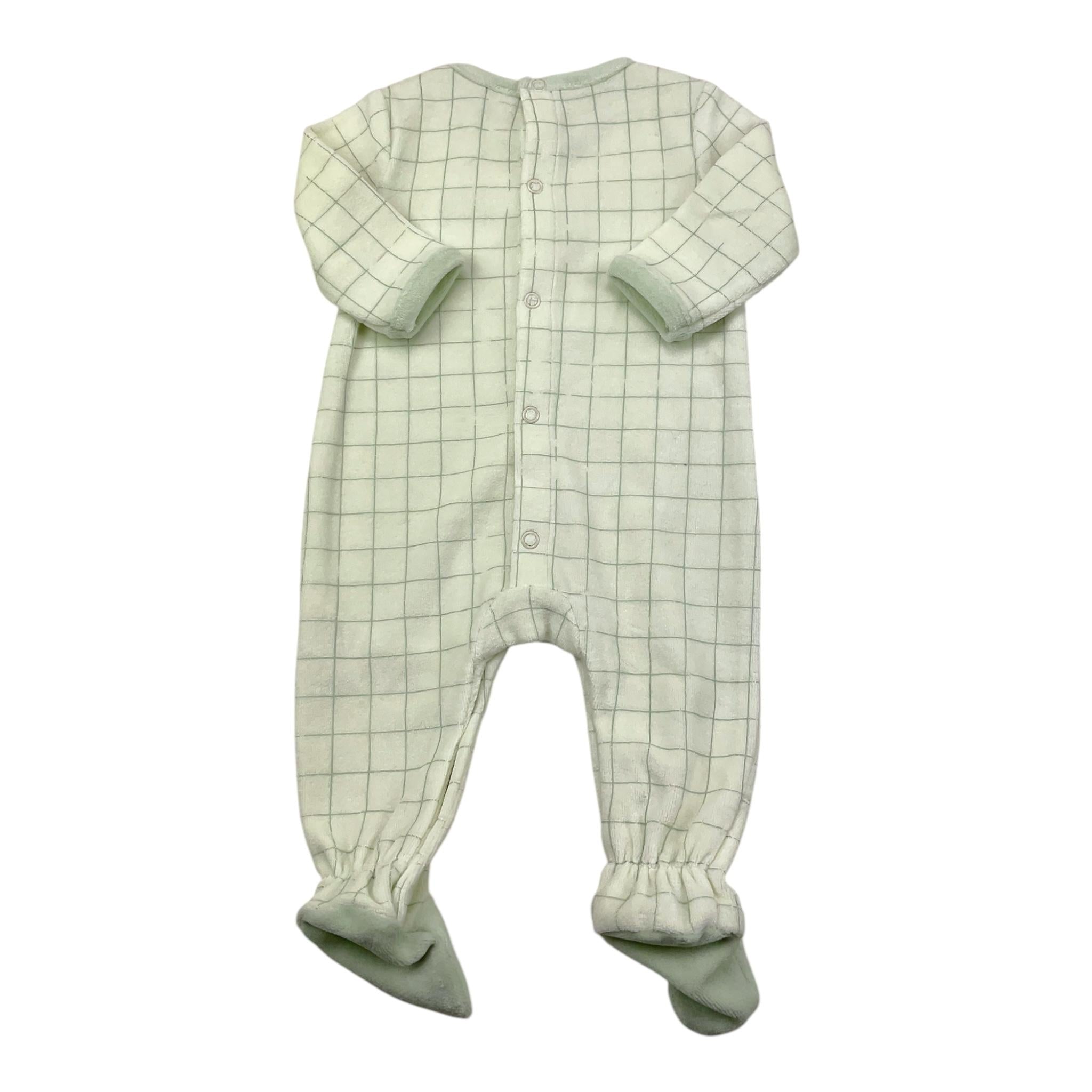 YATSI BABY tutina bicolore con stampa dinosauro Verde per Neonato 24200306 VERDE YATSI BABY 