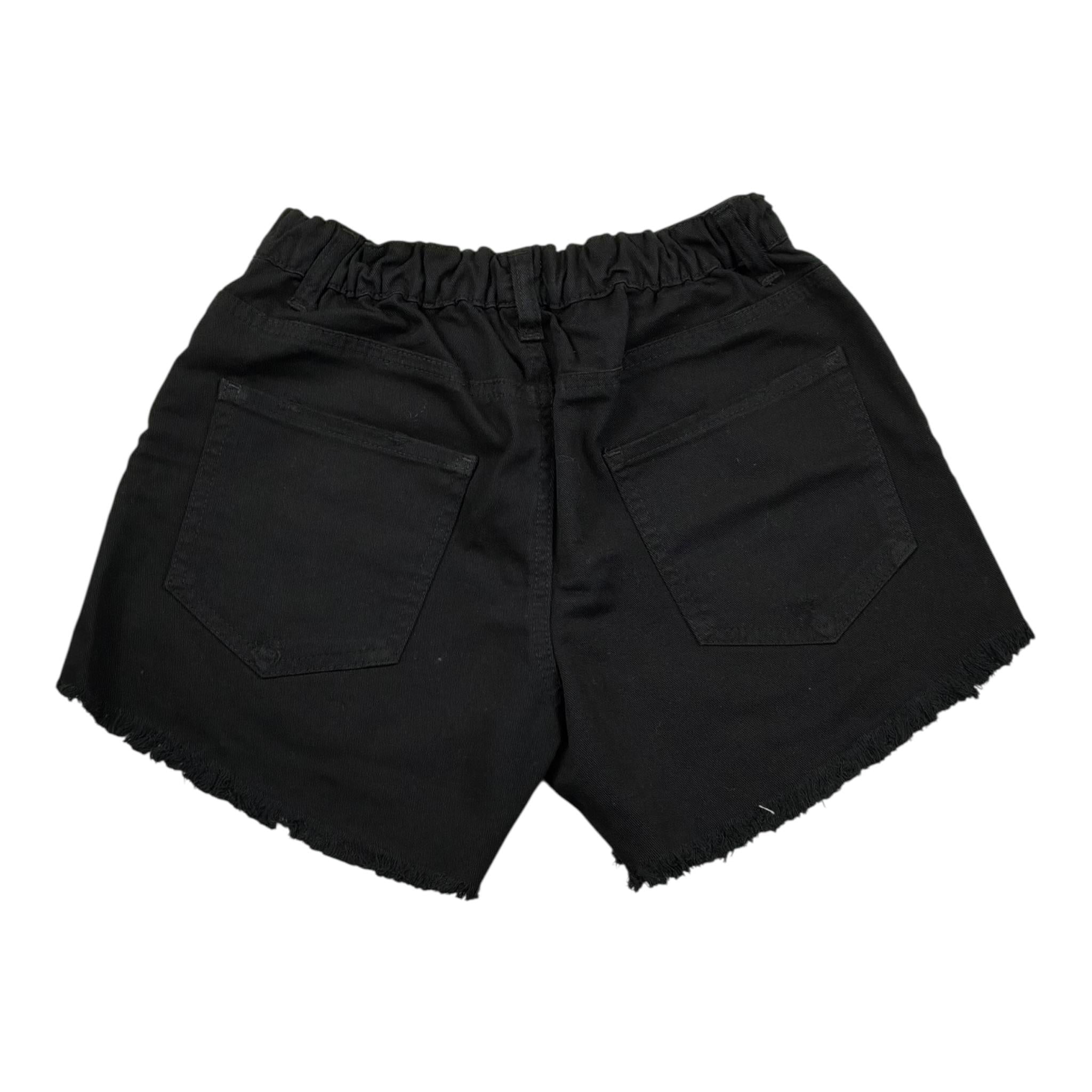 Lu Lu By Miss Grant Short tinta unita con Strappi Nero per Bambina LL3381 NERO LU LU BY MISS GRANT 