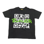 Blauer T-Shirt Tinta Unita Girocollo con Stampa per Bambino 25SBLKH02566 NERO BLAUER 