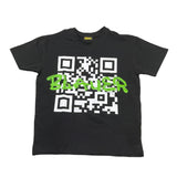 Blauer T-Shirt Tinta Unita Girocollo con Stampa per Bambino 25SBLKH02566 NERO BLAUER 