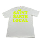 Saint Barth T-Shirt Girocollo Tinta Unita con Stampa  per Bambino SBARTH BIANCO SAINT BARTH 