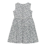 Il Gufo Abito Giromanica Tinta Unita con Stampa Floreale per Bambina P25VA319C4138J GRIGIO IL GUFO 