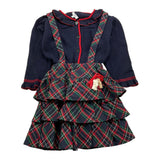 ALETTA completo 2 pezzi maglia-salopette Blu per Neonata RS210094 BLU ALETTA 