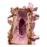 Monnalisa Borsa Tinta Unita con Nastri per Bambina 17E006 BEIGE MONNALISA 