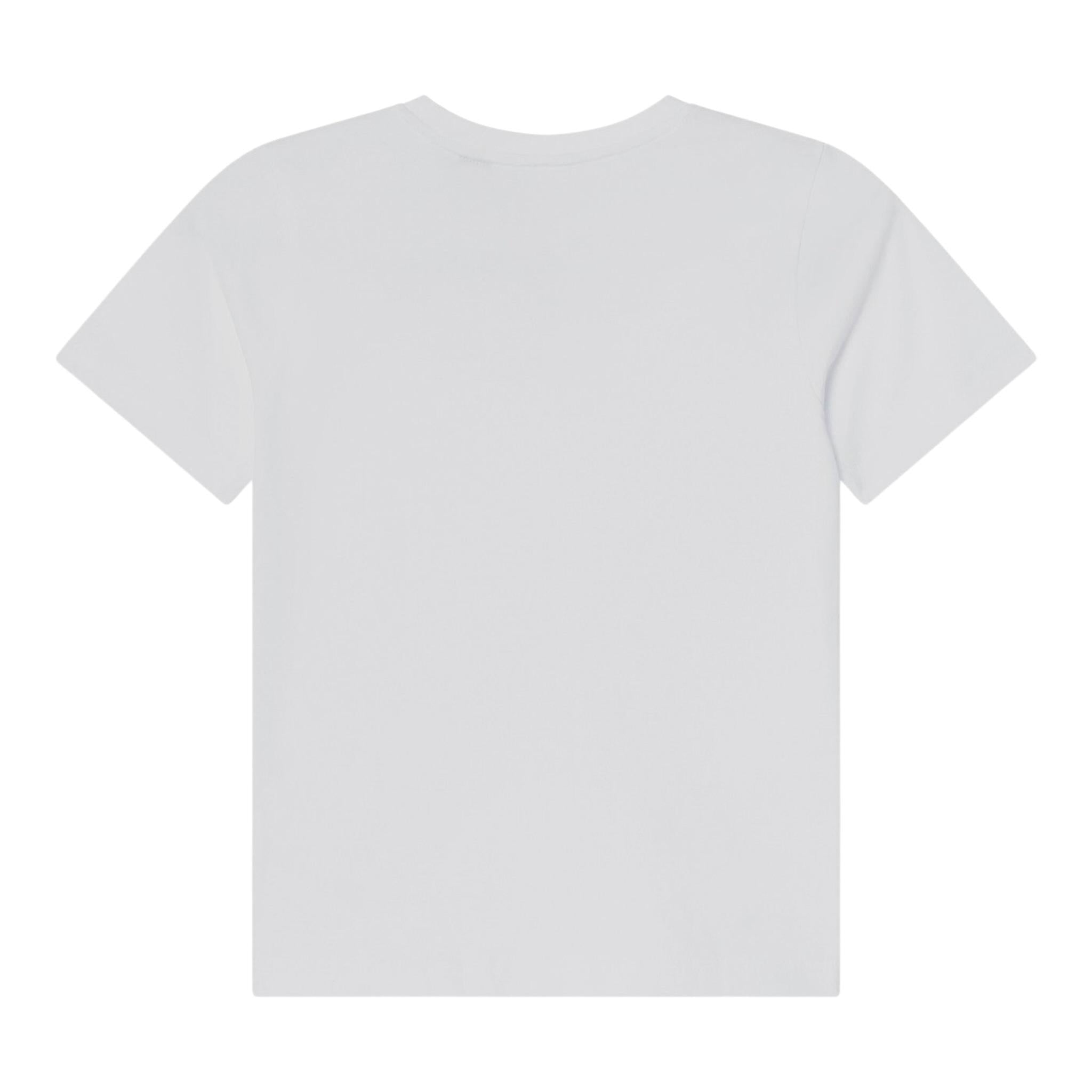 K-Way T-Shirt Girocollo tinta unita Cn Logo Bianco per Bambino K4114WWXXX BIANCO K-WAY 