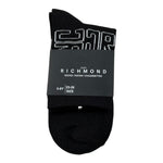 John Richmond Calzini Tinta Unita con Logo per Bambino RGO26020CZ NERO JOHN RICHMOND 