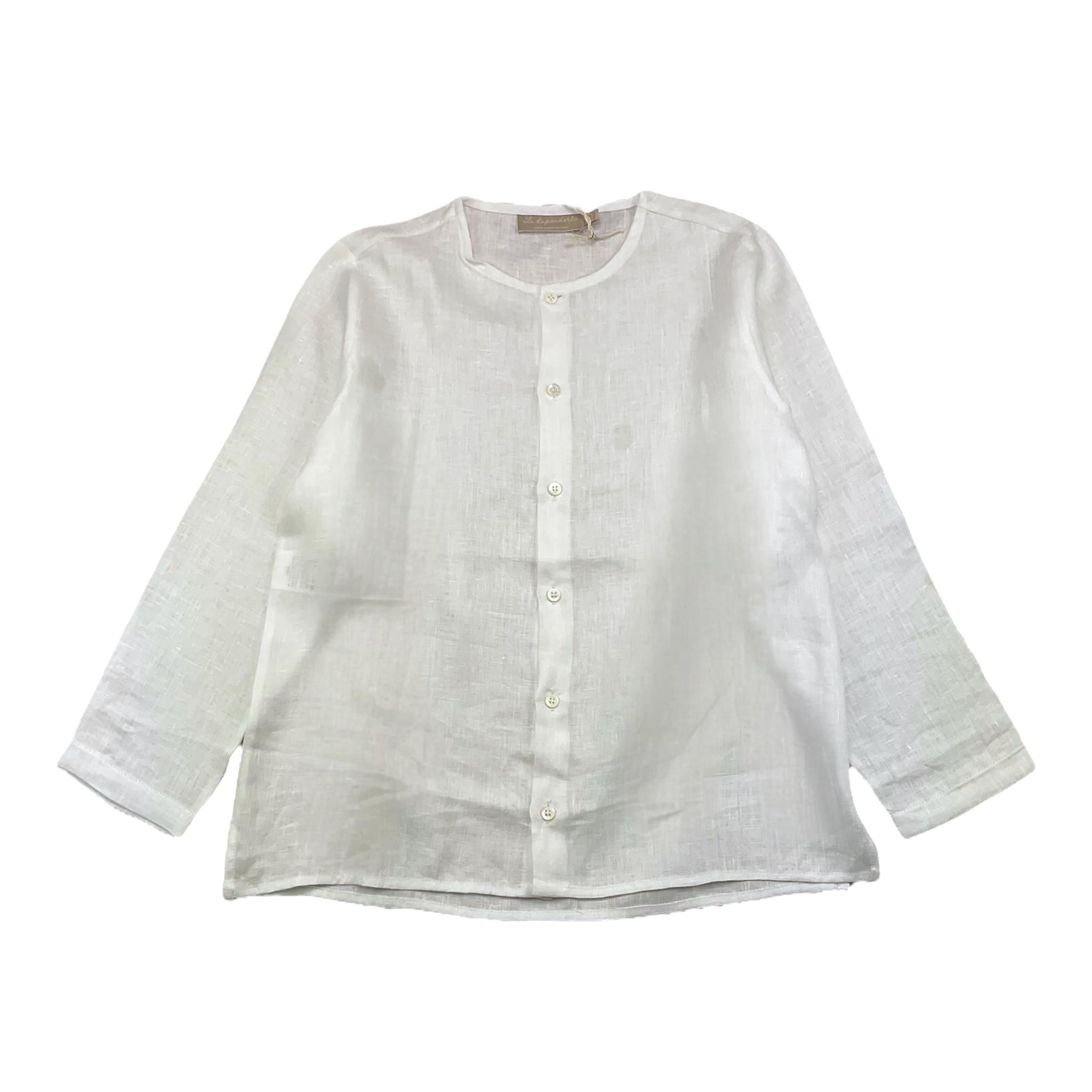 La Stupenderia Camicia Tinta Unita con Manica Lunga per Bambino TCCM75 BIANCO LA STUPENDERIA 