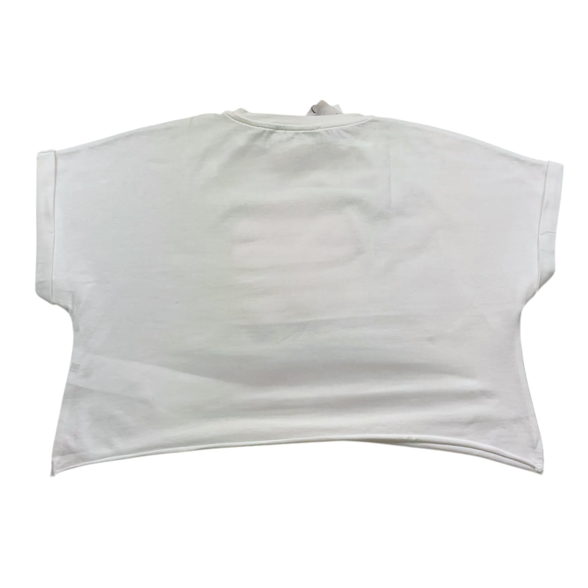 So Twee By Miss Grant T-Shirt Girocollo Tinta Unita con Brillantini per Bambina ST0067 BIANCO/ROSA SO TWEE BY MISS GRANT 