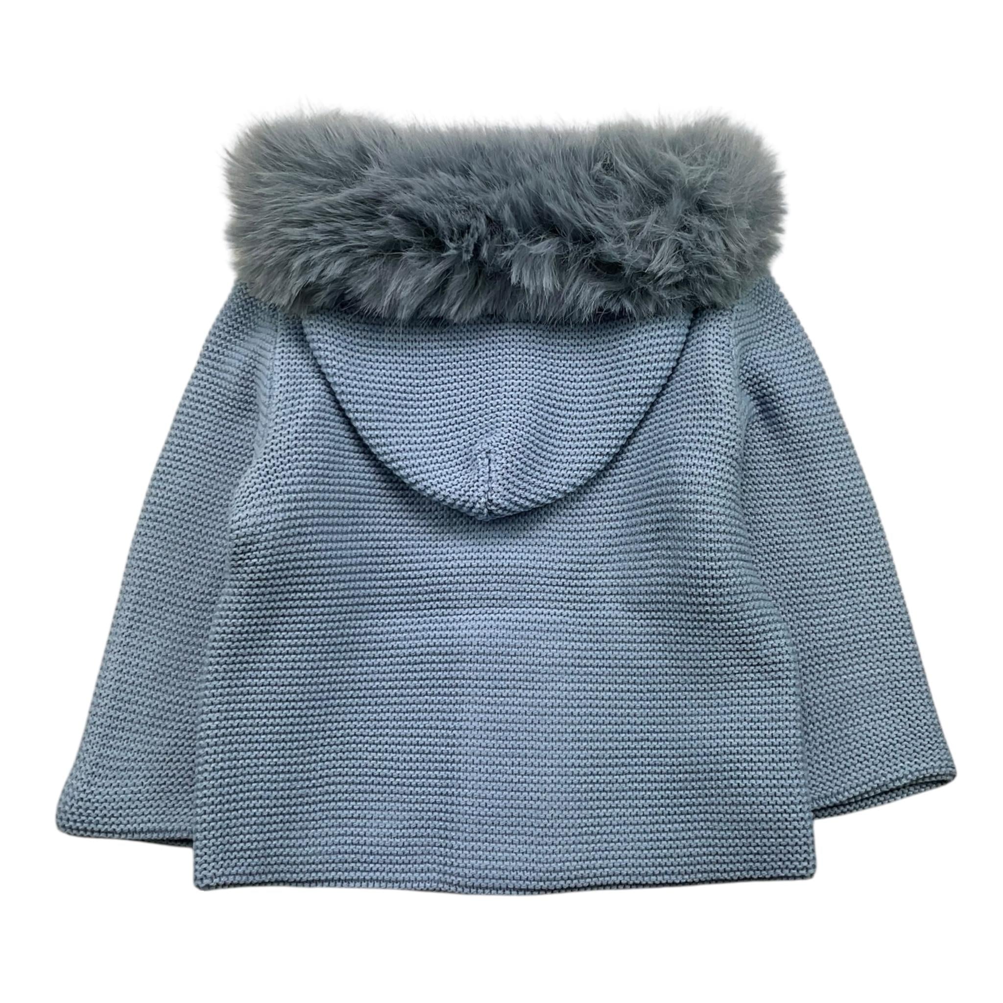 MAC ILUSIO'N cardigan tinta unita con cappuccio Azzurro per Neonata 9498H AZZURRO MAC ILUSIO'N 