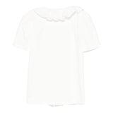 Monnalisa Camicia Tinta Unita con Colletto per Bambina 17EPAT BIANCO MONNALISA 