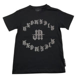 JOHN RICHMOND t-shirt girocollo tinta unita con brillantini Nero per Bambina RGA25065TS NERO JOHN RICHMOND 