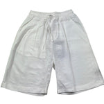 Paolo Pecora Bermuda Tinta Unita con Elastico In Vita per Bambino PP4217 BIANCO PAOLO PECORA 