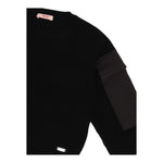 LIU JO maglia girocollo tinta unita con tasche alle maniche Nero per Bambina GF4215XX NERO LIU JO 