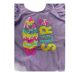 Billieblush Costume Intero Tinta Unita con Paillettes per Bambina U20916 LILLA BillIEBLUSH 