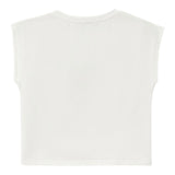 Dixie T-Shirt Tinta Unita Girocollo con Stampa per Bambina MBC6030G50 BIANCO DIXIE 