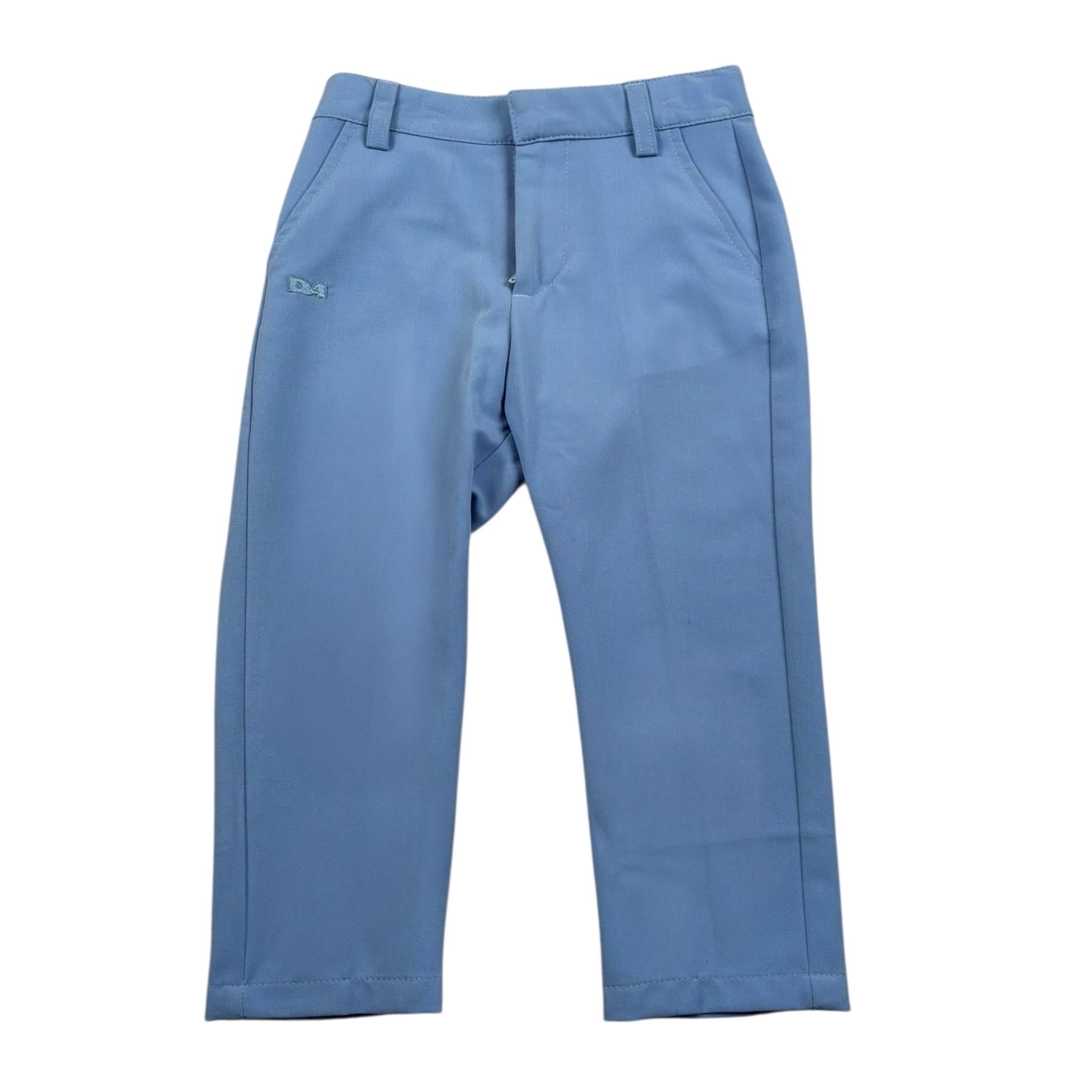 Daniele Alessandrini Pantalone Tinta Unita con Girovita Regolabile per Neonato 1295P010 AZZURRO DANIELE ALESSANDRINI 