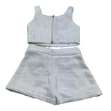 Fun & Fun Completo 2 Pezzi Top-Short per Bambina FNCBTP01031 GRIGIO FUN & FUN 