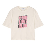 MSGM t-shirt tinta unita girocollo Panna per Bambina F4MSJGTH212 PANNA MSGM 