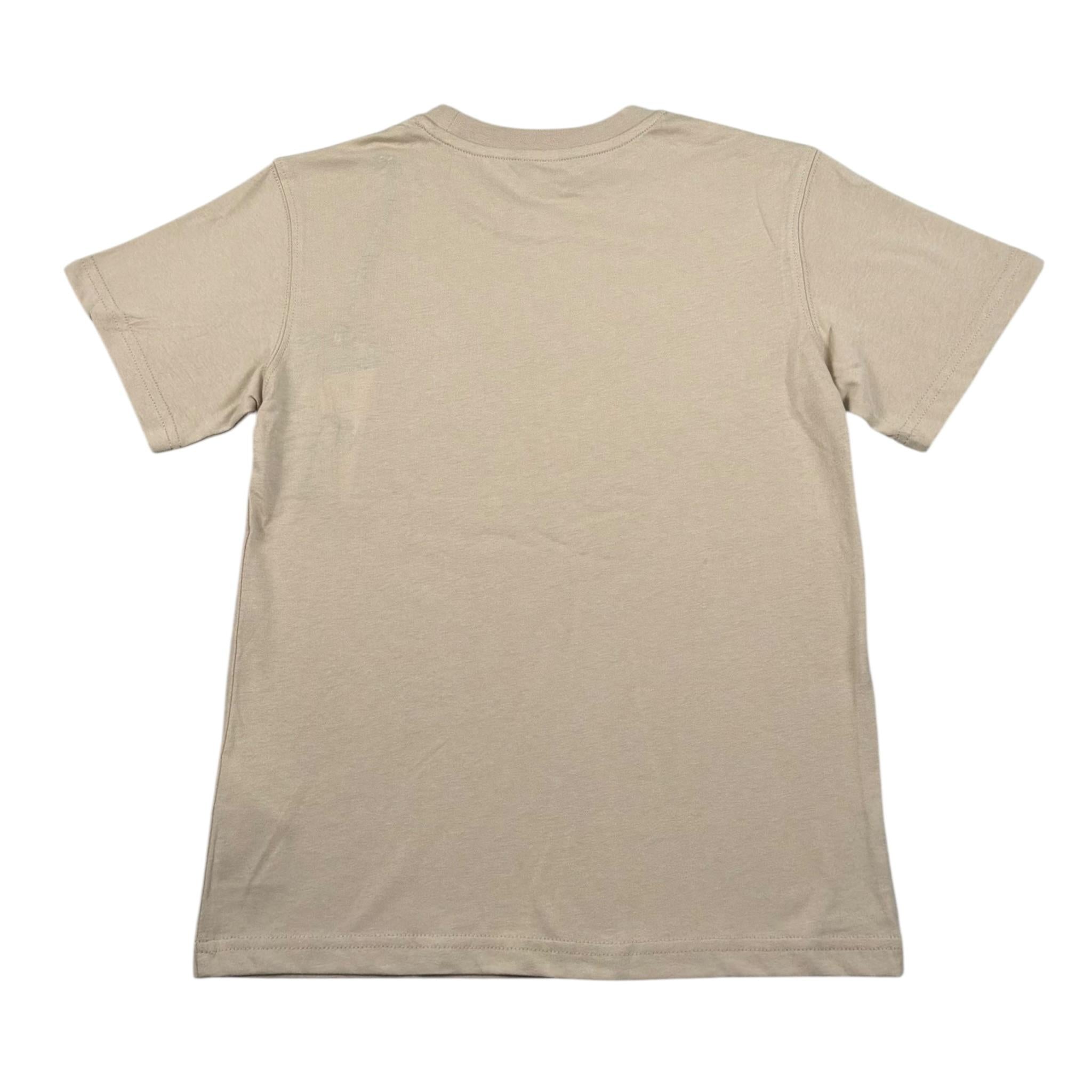 Refrigiwear T-Shirt Girocollo Tinta Unita con Logo per Bambino 136TRMJ25 BEIGE REFRIGIWEAR 
