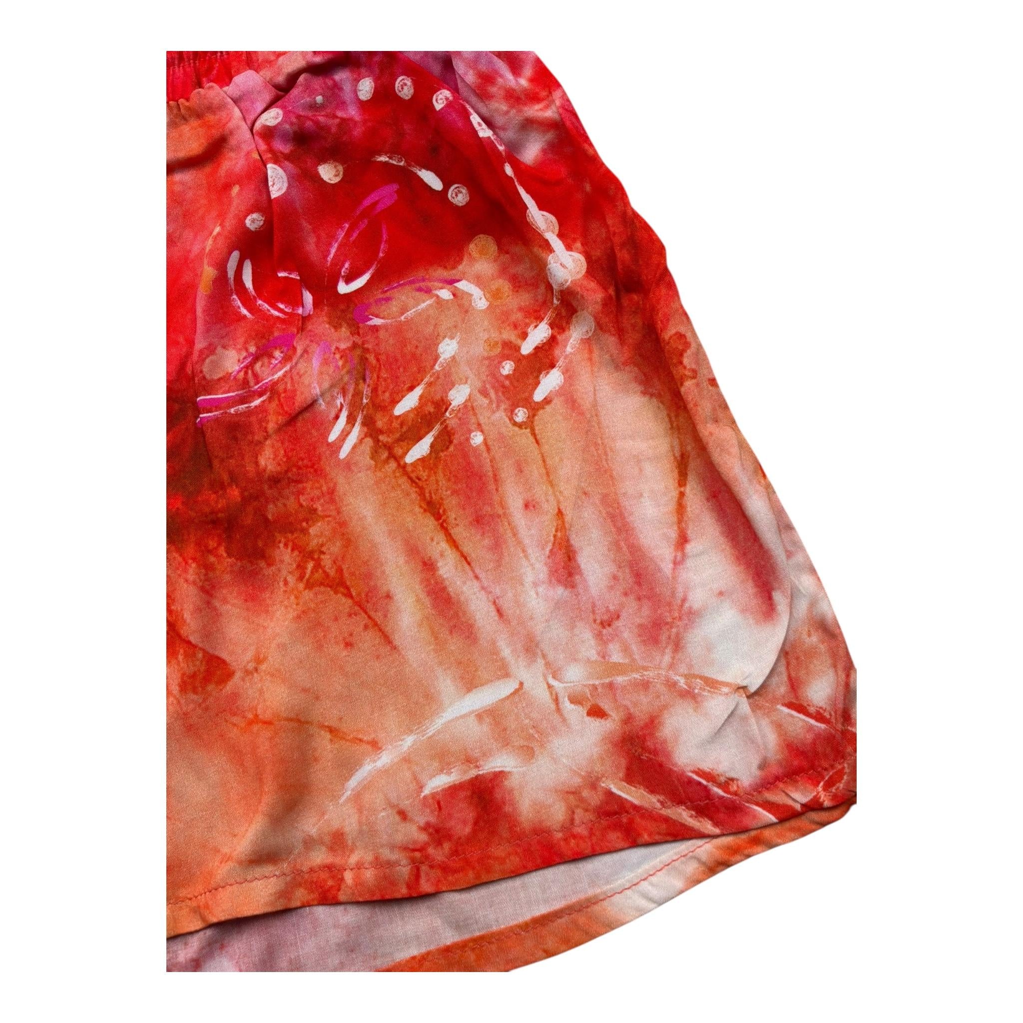 Mefui Short Tinta Unita con Elastico In Vita per Bambina MJ250617X32 ARANCIONE MEFUI 