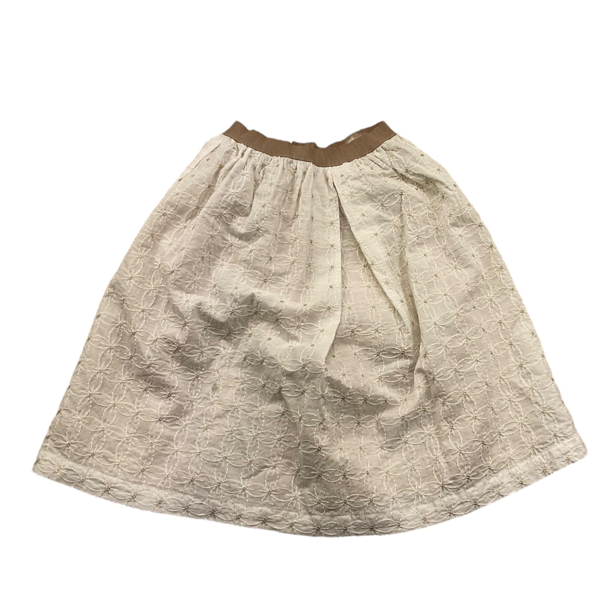 Zhoe & Tobiah Gonna Tinta Unita con Elastico In Vita per Bambina LYB3F PANNA ZHOE & TOBIAH 