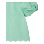 Stella Mccartney Camicia Tinta Unita con Ricami per Bambina TU5A63 VERDE STELLA McCARTNEY 