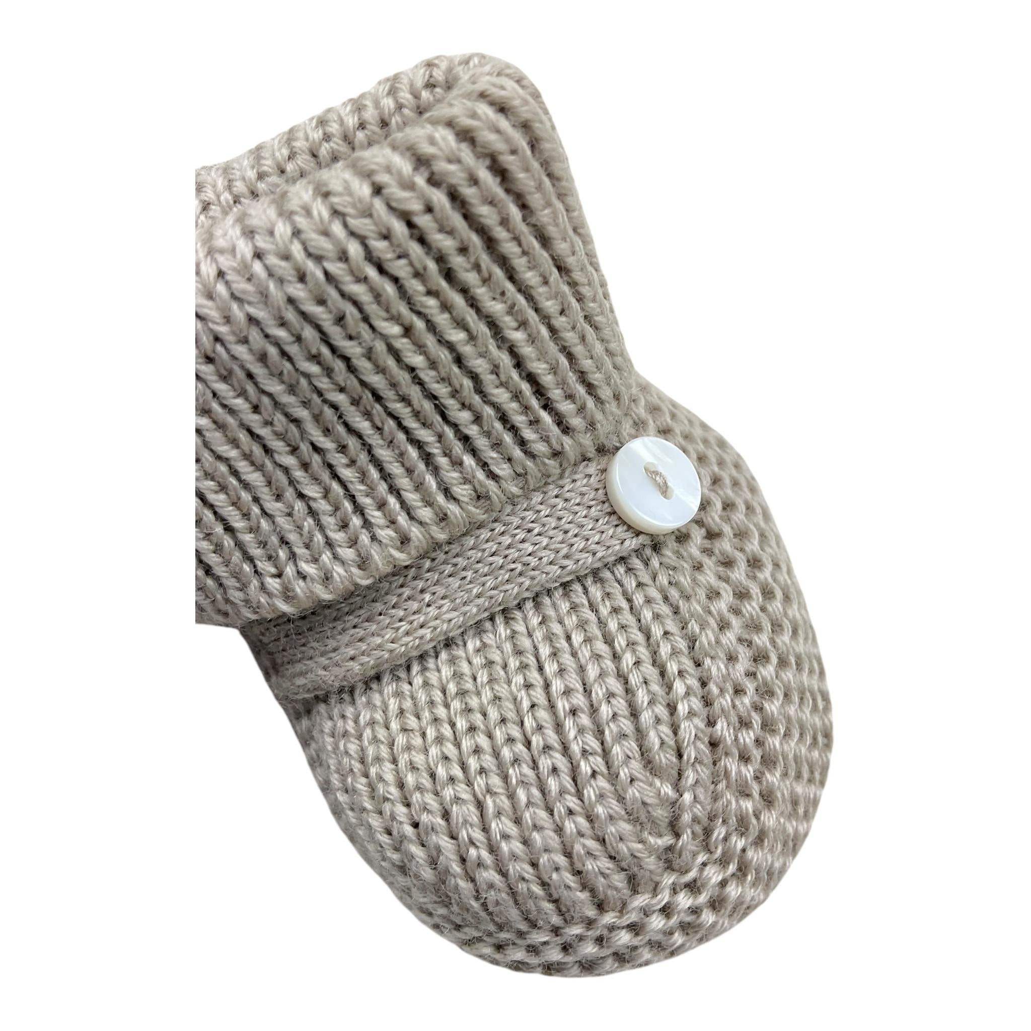 LITTLE BEAR babbucce tinta unita Fango per Neonato 9132 FANGO LITTLE BEAR 