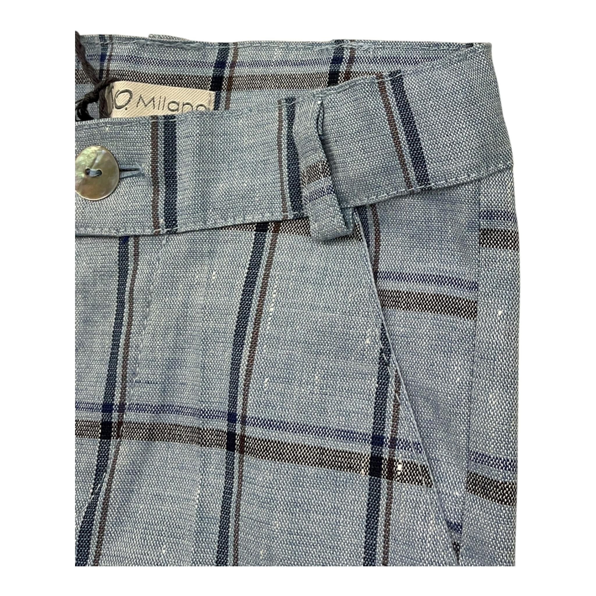 J.O. Milano Bermuda Tinta Unita Fantasia Quadri per Neonato 264I1 AZZURRO J.O. MILANO 