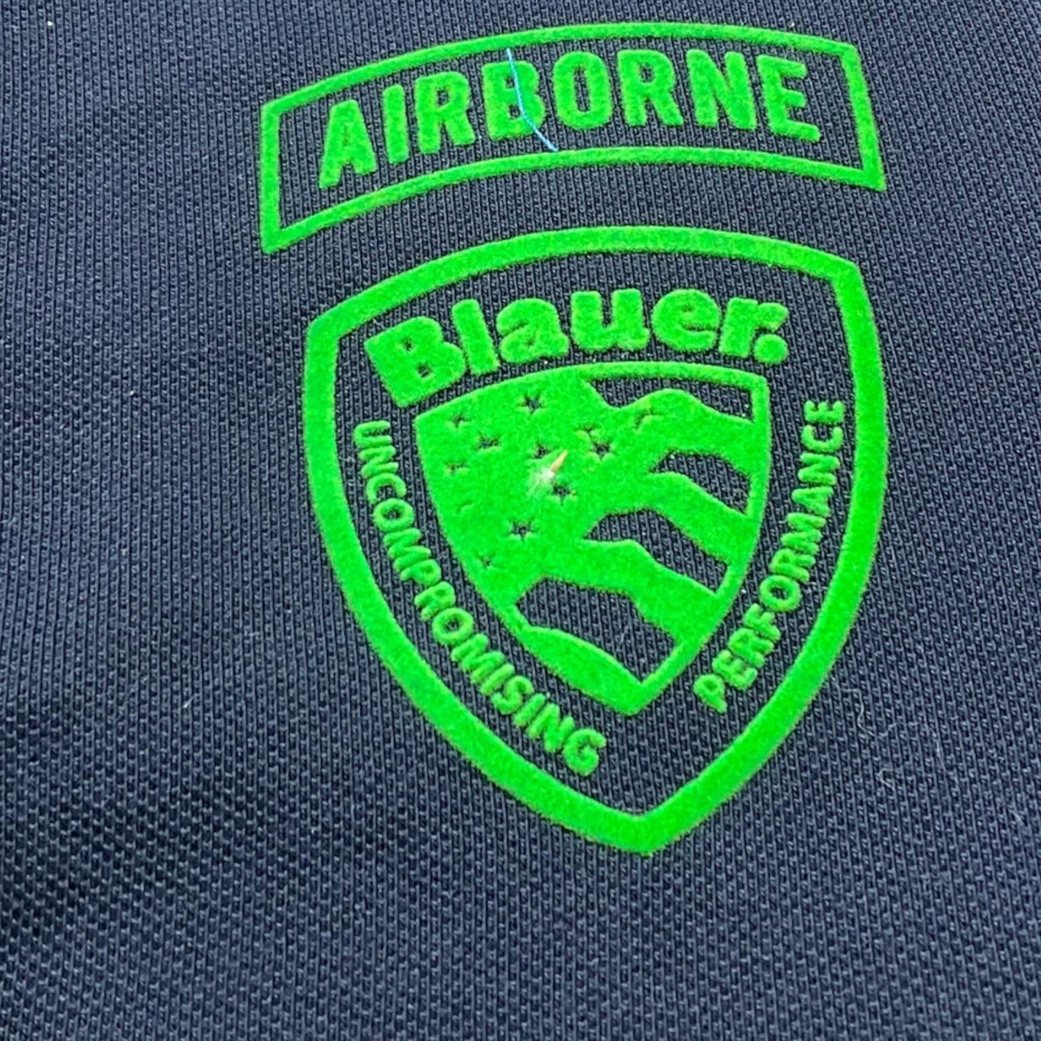 Blauer Polo Mezza Manica Tinta Unita con Stampa per Neonato 24SBLKT02244N BLU BLAUER 