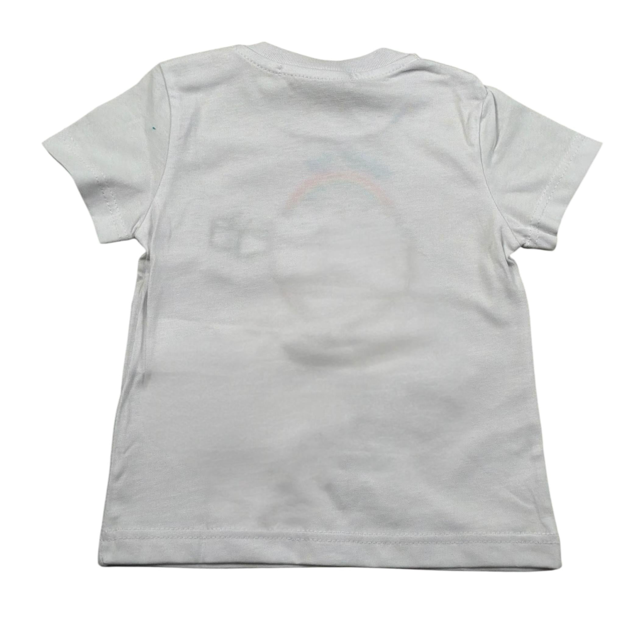 Manuel Ritz T-Shirt Girocollo tinta unita con Ricami Bianco per Bambino MR2658 BIANCO MANUEL RITZ 