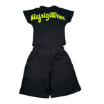 Refrigiwear Completo 2 Pezzi T-Shirt-Bermuda per Neonato R1101W25X NERO REFRIGIWEAR 