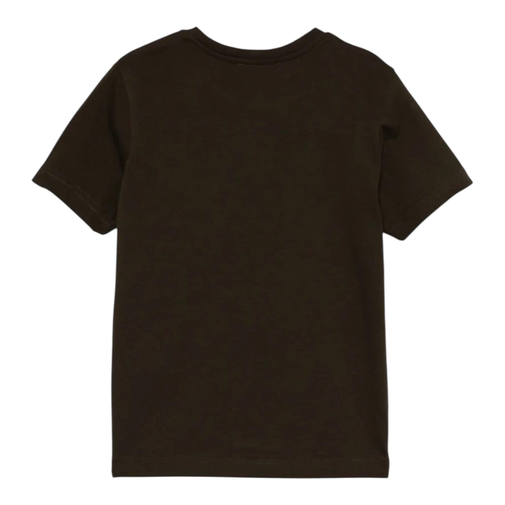 Dsquared2 T-Shirt Girocollo Tinta Unita con Stampa per Bambino DQ2478 VERDE DSQUARED2 