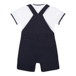 Boss Completo 2 Pezzi T-Shirt-Salopette per Neonato J52210 BLU BOSS 