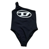 Diesel Costume Intero Tinta Unita con Logo per Bambina J02298 NERO DIESEL 